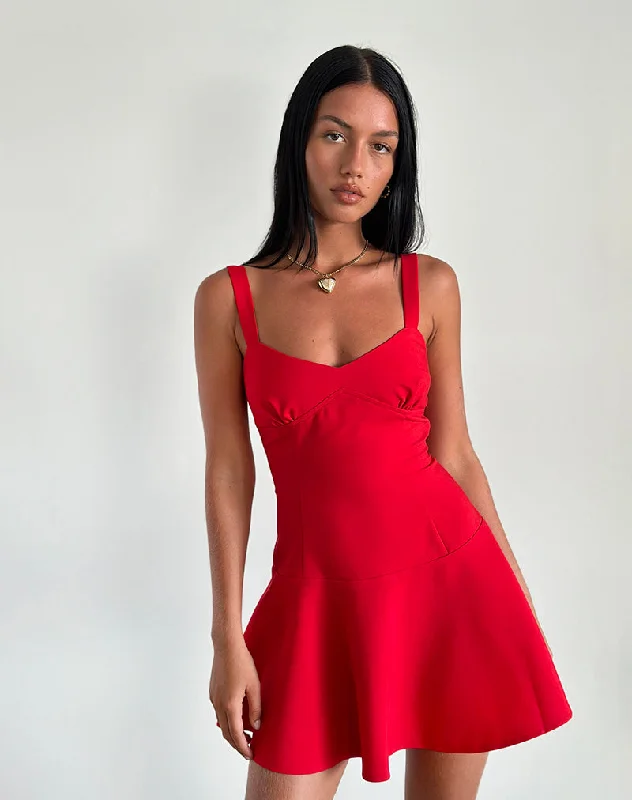 Bargain Alert Audra Mini Dress in Red