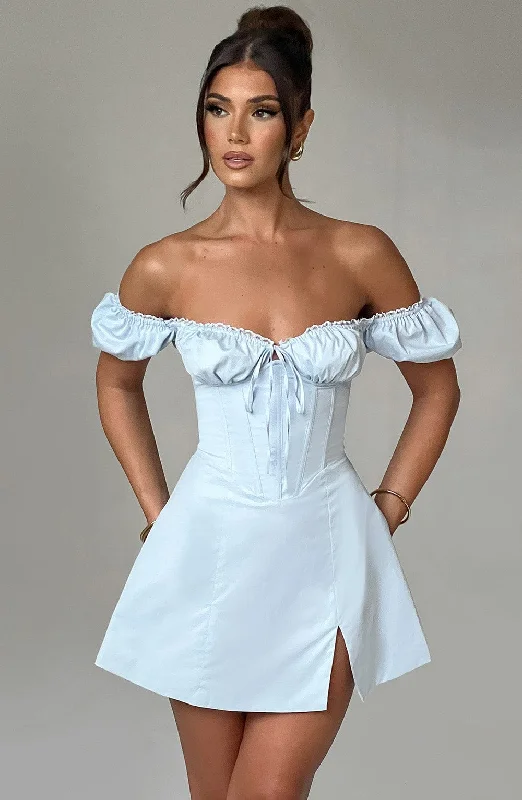 Shop & Save Now Caitlyn Mini Dress - Blue