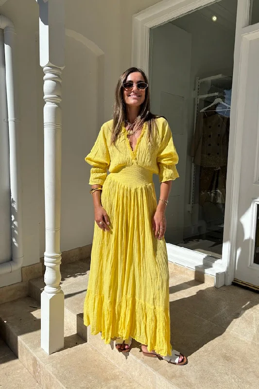 Exclusive Deals Eleni Dress Lemon
