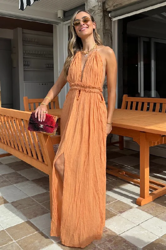Limited Edition Lefkothea Dress Apricot