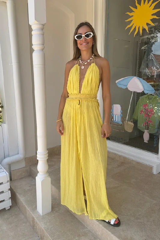 Big Discount Event Lefkothea Dress Lemon