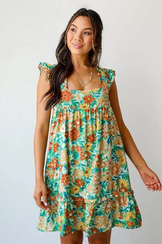 One-Day Sale FINAL SALE - Darling Mindset Floral Mini Dress
