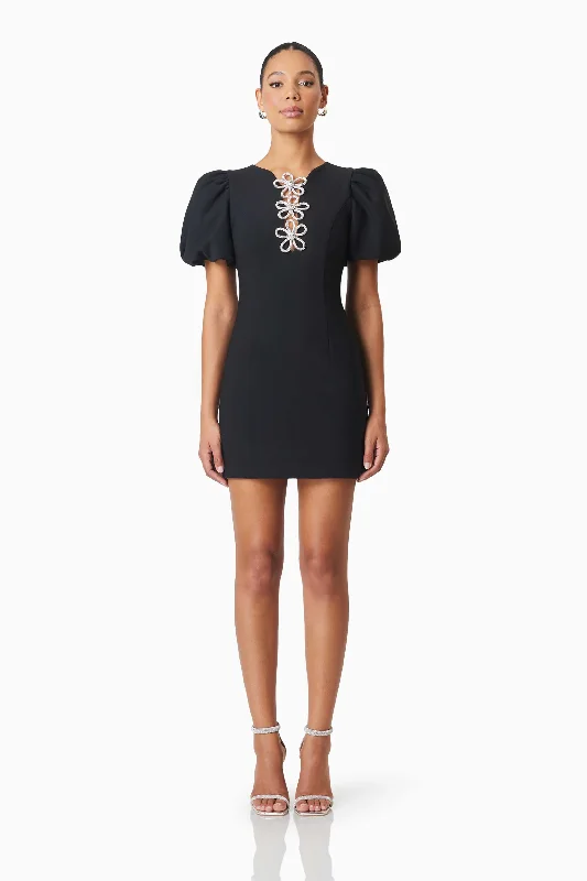 Weekend Shopping Deals Delia Diamante Mini Dress In Black
