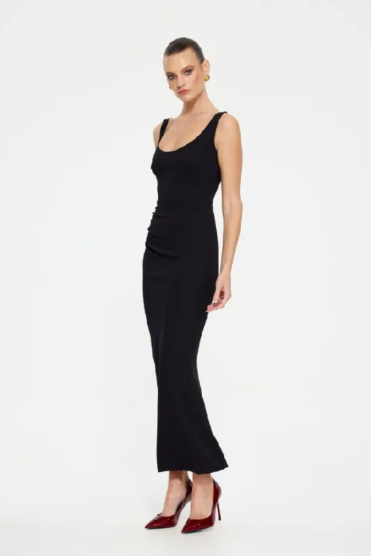 Price Slash Alert Gabel Midi Dress Black