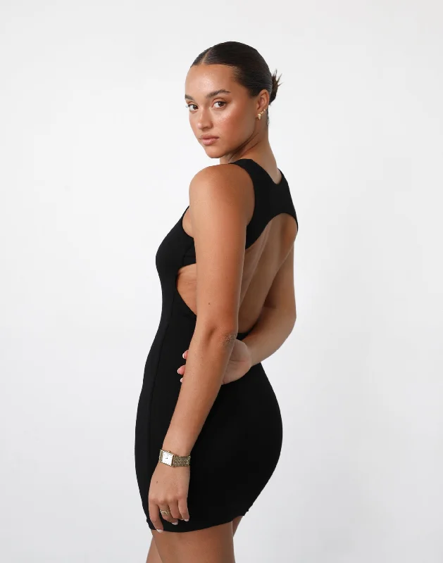 Instant Discount Forget It Mini Dress (Black)