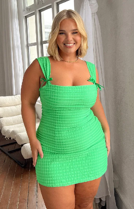 Super Savings Layla Green Tie Back Mini Dress