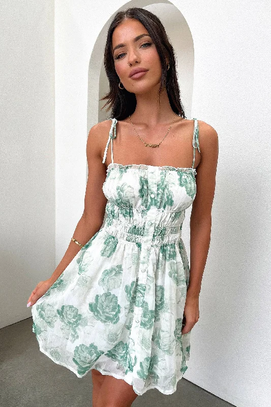 Unbeatable Flash Deals Lilah Dress - Green Floral