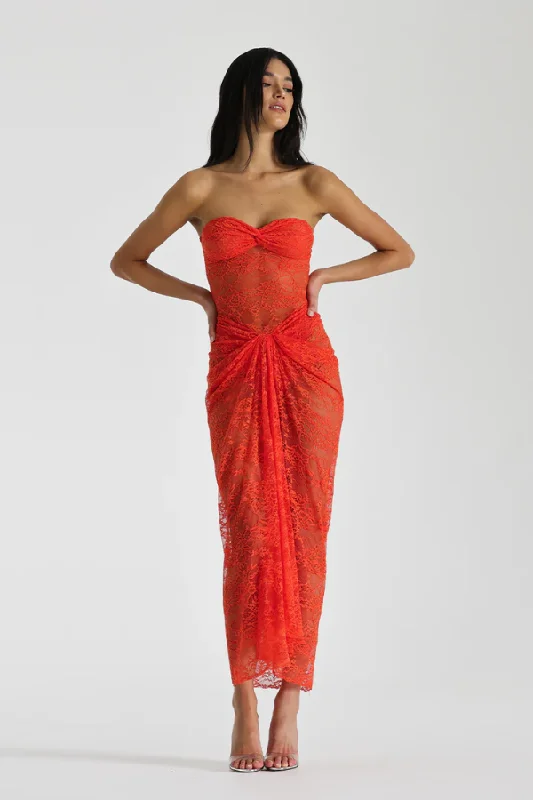 Clearance Event Naomi Dress Tangerine
