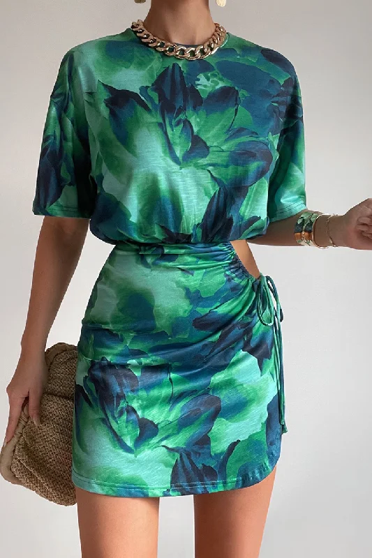 Shop & Get More SIMONA MINI DRESS - CALISTA GREEN