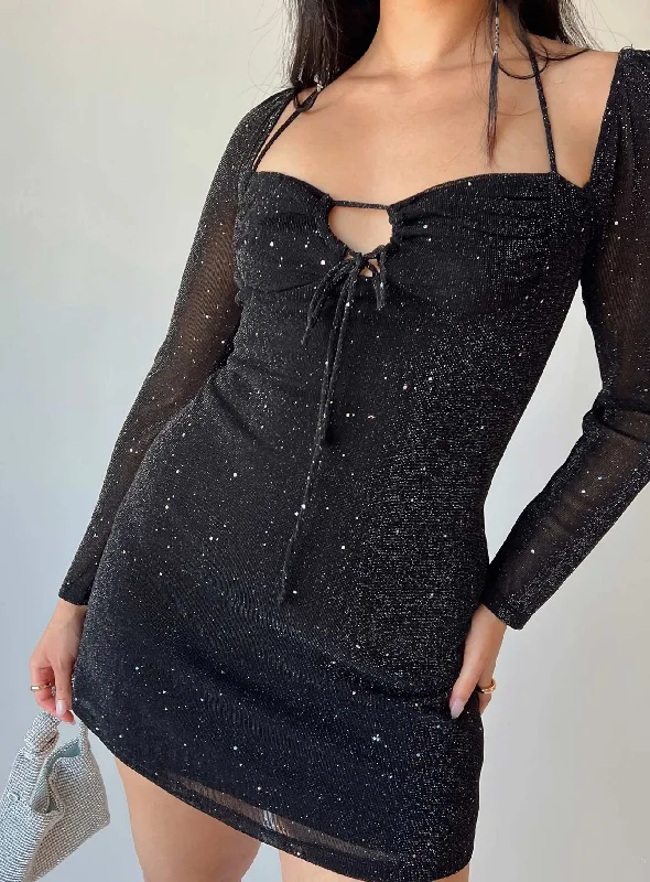 Weekend Shopping Spree Stassie Mini Dress Black