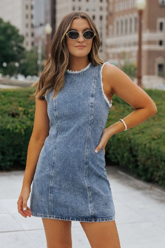 Weekend Super Sale Alert Steve Madden Denim Solara Mini Dress