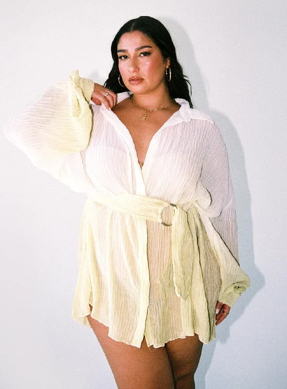 Crazy Price Cuts Tune In Shirt Dress Green Curve
