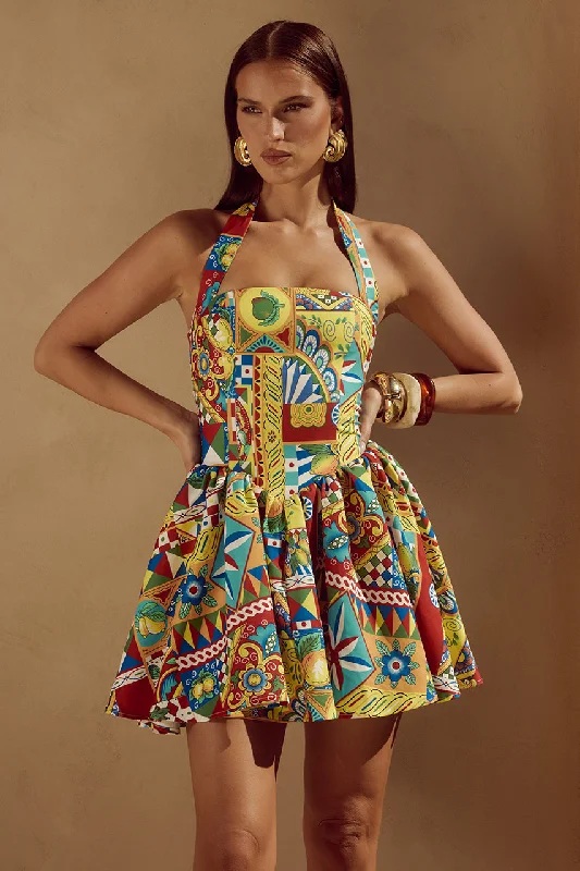 Grab Your Deal WINSLOW MINI DRESS - PHAEDRA PRINT