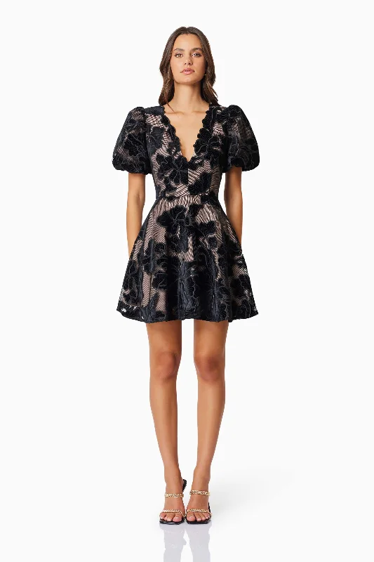 Weekend Savings Bonanza Zara Party Mini Dress In Black