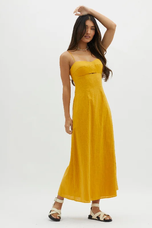 Weekend Special Bargains Be Yourself Keyhole Bust Maxi Dress Sun