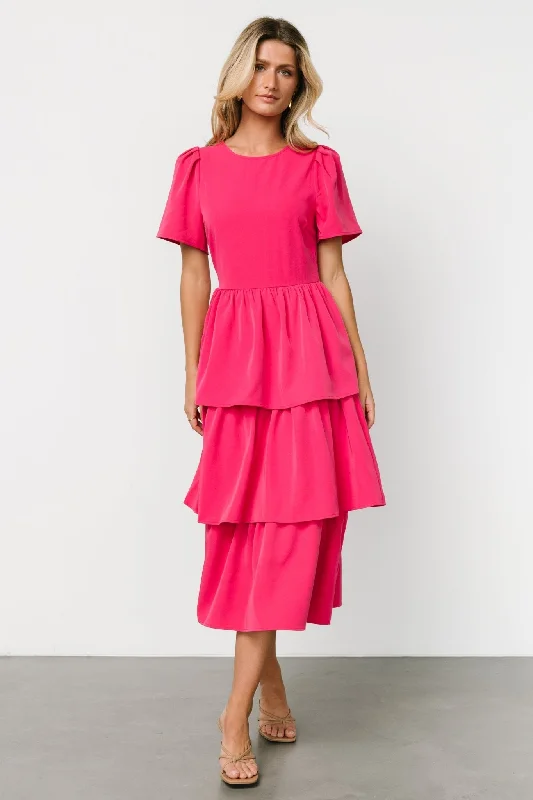 Mega Sale Cadenza Tiered Maxi Dress | Deep Pink
