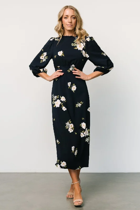 Weekend Bargain Time Karalie Maxi Dress | Navy Floral