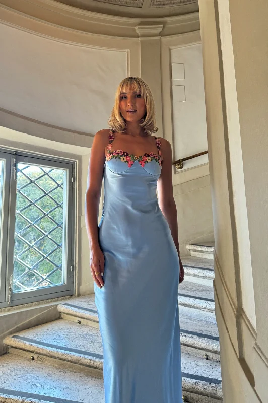 Today’s Flash Sale Klabelle Satin Maxi Dress | Blue