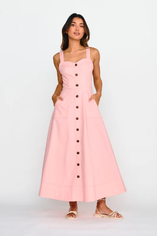 Weekend Bargain Deals Laureen Pocket Maxi Dress Blush