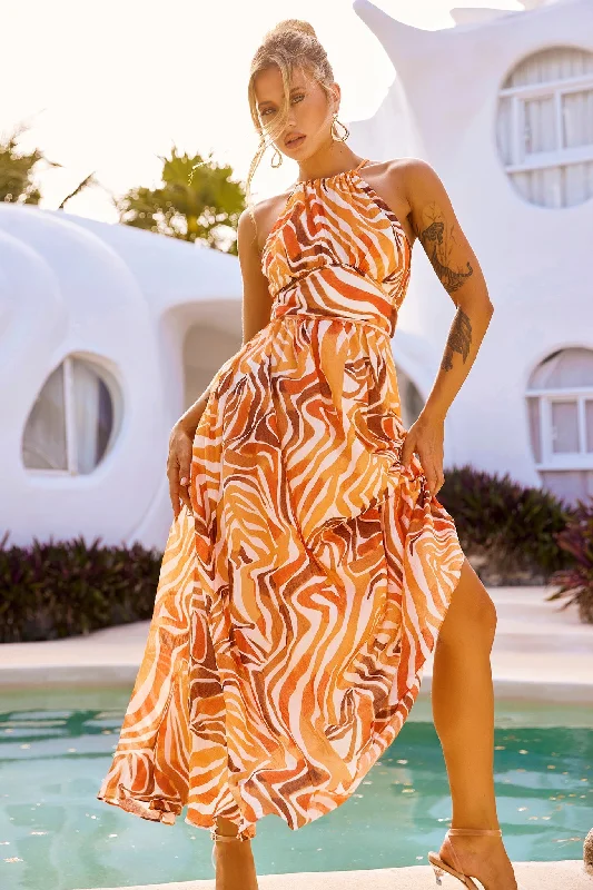 Flash Sale Lorena Maxi Dress - Orange