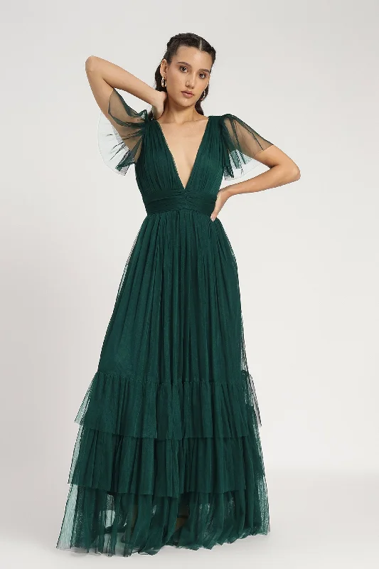 Limited-Time Deal Madison Maxi Dress in Emerald Green