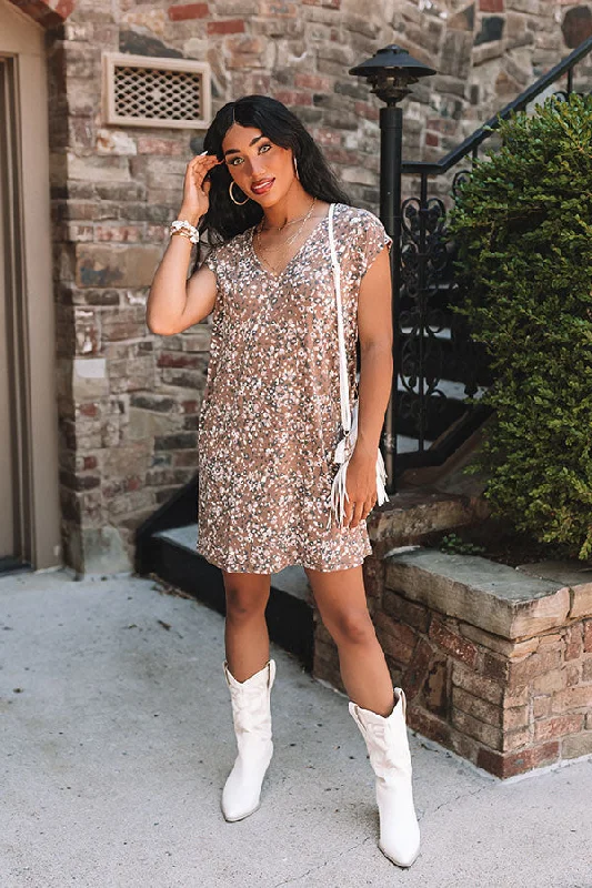 Weekend Price Drop Frenzy Neighborhood Walk Leopard T-Shirt Dress