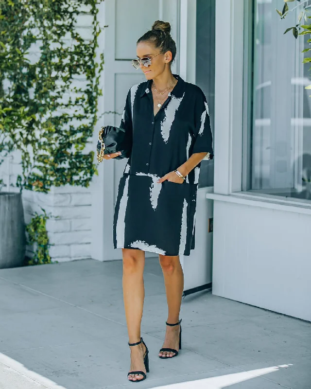 Weekend Steals and Deals Raelynn Pocketed Button Down Shirt Dress - FINAL SALE