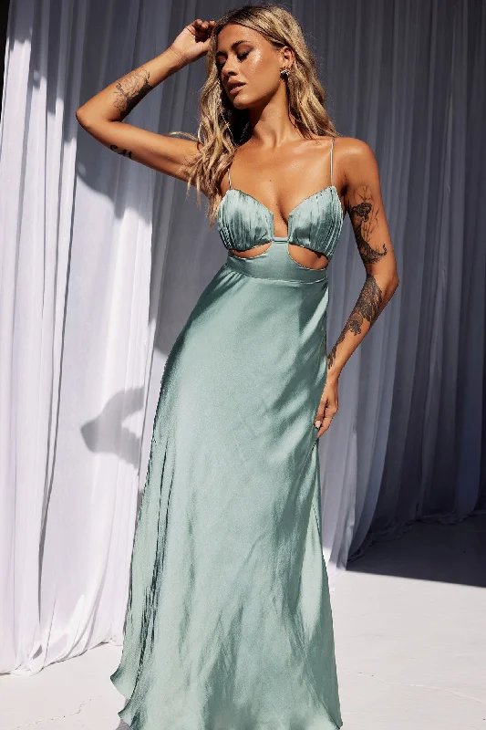 Flash Shopping Deal The Rosabel Maxi Dress - Sage