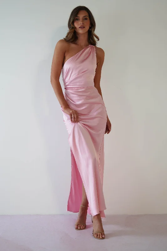 Today Only Thessy Soft Satin Maxi Dress | Pink