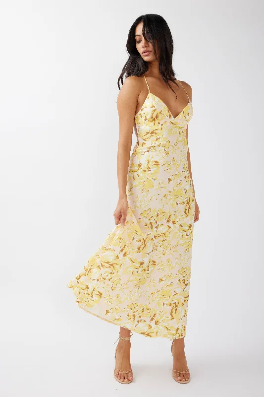 Weekend Only Deals True Divine Strappy Back Maxi Dress Floral Sun