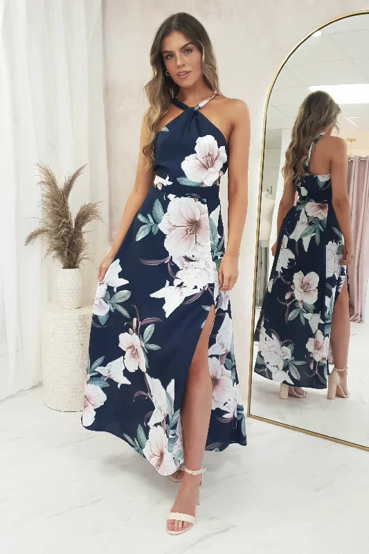 Weekend Clearance Event Vita Floral Maxi Dress | Navy Print