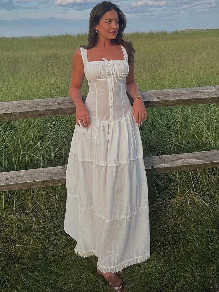 Weekend Special Offers Lace Up Slim Maxi Dresses Women High Waist Corset White Wedding Maxi Dress Weekend Special Offers Lace Up Slim Maxi Dresses Women High Waist Corset White Wedding Maxi Dress