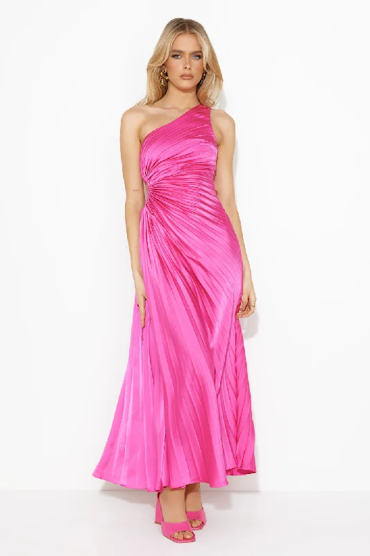 Price Cut Alert Season Of Weddings Maxi Dress Hot Pink