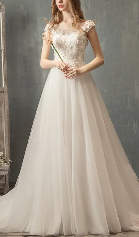 Weekend Deal Rush DRAG-TAILED WHITE WEDDING DRESS
