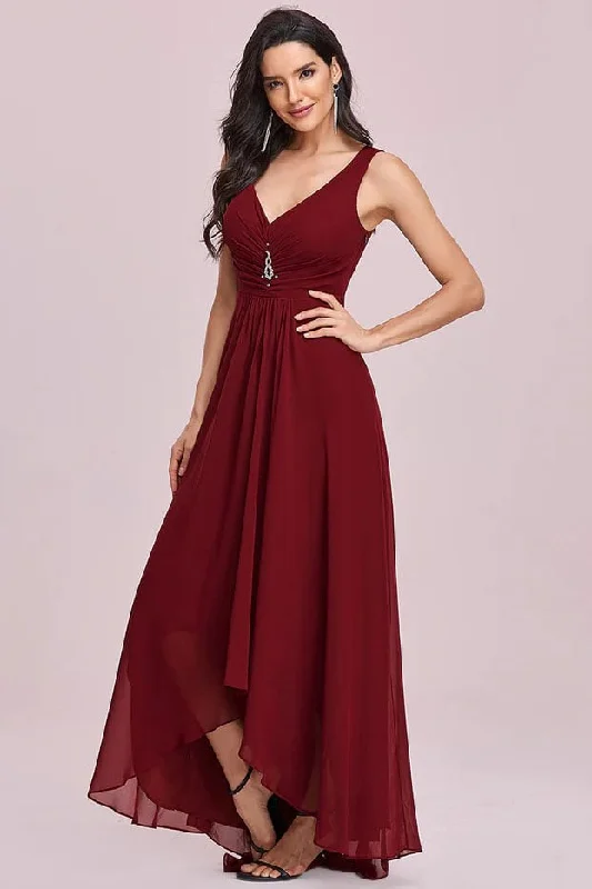 Season-End Deals A-Line Ankle Length Chiffon Bridesmaid Dress CB0667