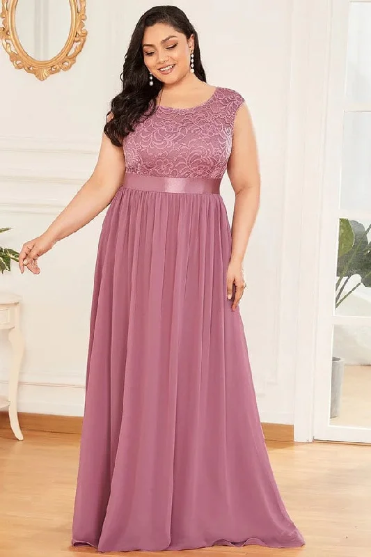 Final Clearance A-Line Floor Length Chiffon Bridesmaid Dress CB0674
