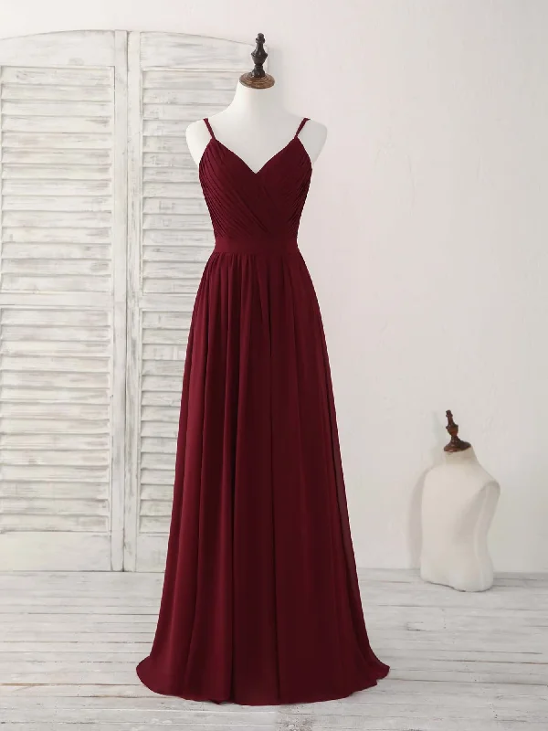 Weekend Top Offers Burgundy V-Neck A-Line Formal Party Dress Bridesmaid Dress,DP1441 Weekend Top Offers Burgundy V-Neck A-Line Formal Party Dress Bridesmaid Dress,DP1441