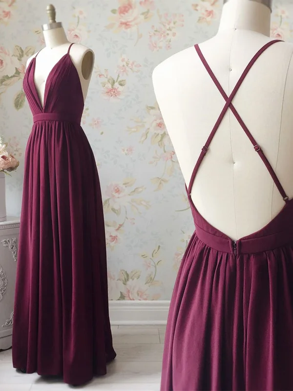 Weekend Super Savings A Line V Neck Backless Burgundy Prom Dresses, V Neck Backless Burgundy Formal Bridesmaid Dresses Weekend Super Savings A Line V Neck Backless Burgundy Prom Dresses, V Neck Backless Burgundy Formal Bridesmaid Dresses