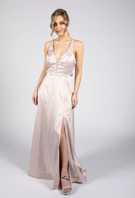 Flash Sale Blush Satin Ballgown