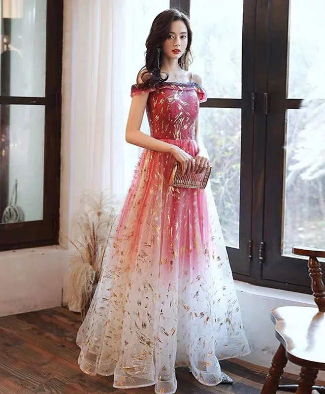 Weekend Hot Deals Burgundy Tulle Off Shoulder Lace Long Prom Dress Tulle Formal Dress Weekend Hot Deals Burgundy Tulle Off Shoulder Lace Long Prom Dress Tulle Formal Dress