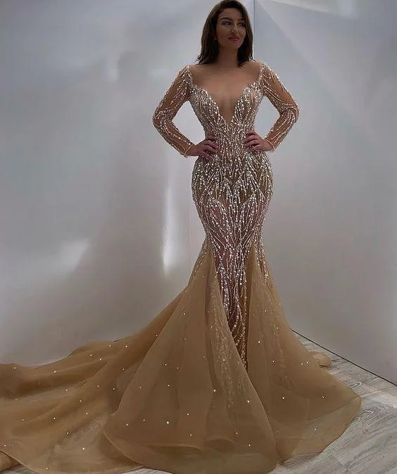 Weekend Special champagne Long Prom Dress, wedding dress Formal Evening Dress,DS4444 Weekend Special champagne Long Prom Dress, wedding dress Formal Evening Dress,DS4444