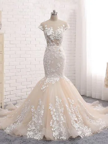 Weekend Mega Deals Chic Wedding Dresses Backless Trumpet Mermaid Scoop Lace Long Sexy Bridal Gown JKS266 Weekend Mega Deals Chic Wedding Dresses Backless Trumpet Mermaid Scoop Lace Long Sexy Bridal Gown JKS266