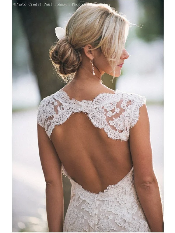 Sale Alert Custom Made A Line Backless V Neck Ivory Lace Wedding Dress, Lace Bridal Dress,Lace Wedding Gown Sale Alert Custom Made A Line Backless V Neck Ivory Lace Wedding Dress, Lace Bridal Dress,Lace Wedding Gown
