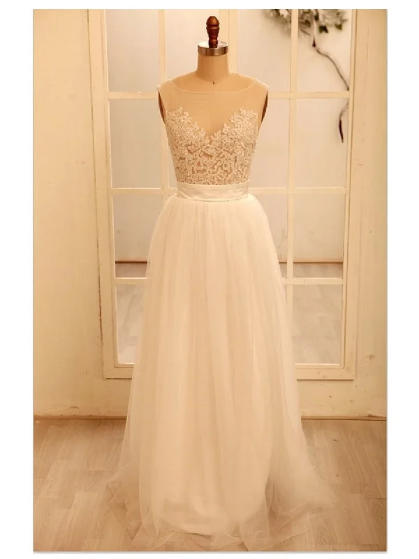 Savings Galore Custom Made A Line Round Neckline Lace Wedding Dresses, Deep V Neck Back Prom Dress, Ivory Dresses For Wedding Savings Galore Custom Made A Line Round Neckline Lace Wedding Dresses, Deep V Neck Back Prom Dress, Ivory Dresses For Wedding
