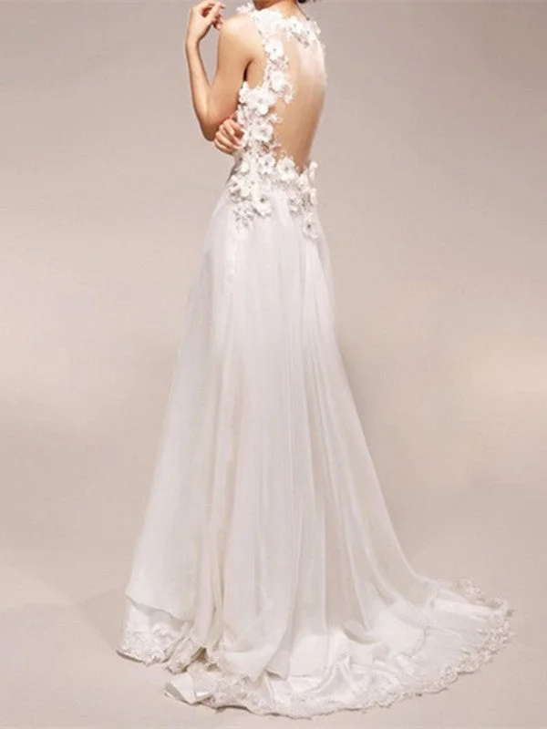 Time-Sensitive Offer Custom Made A Line V Neck Court Train Backless Ivory Long Wedding Dress, Long Lace Prom Dress, Formal Dress Time-Sensitive Offer Custom Made A Line V Neck Court Train Backless Ivory Long Wedding Dress, Long Lace Prom Dress, Formal Dress