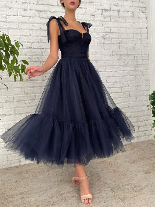 Super Savings Dark blue tulle short prom dress, blue tulle bridesmaid dress ,DS4012 Super Savings Dark blue tulle short prom dress, blue tulle bridesmaid dress ,DS4012