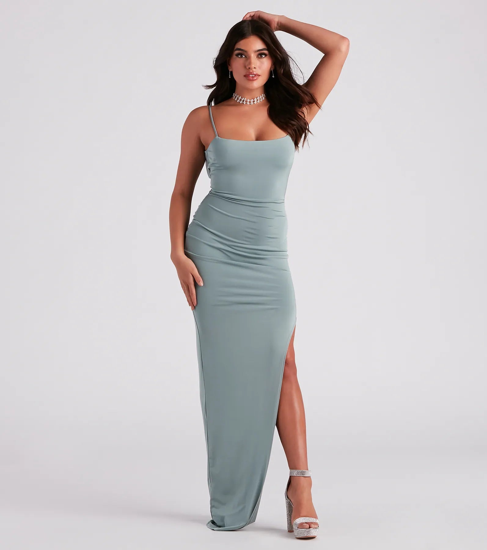 Super Low Prices Devon Formal Cowl Back Long Dress