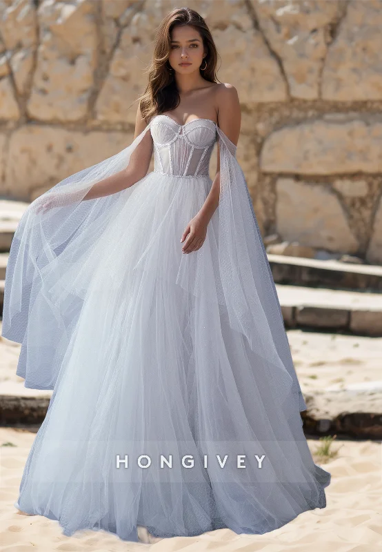 Hot Sale Items Sexy Tulle A-Line Sweetheart Illusion Empire Beaded With Train Wedding Dress Hot Sale Items Sexy Tulle A-Line Sweetheart Illusion Empire Beaded With Train Wedding Dress