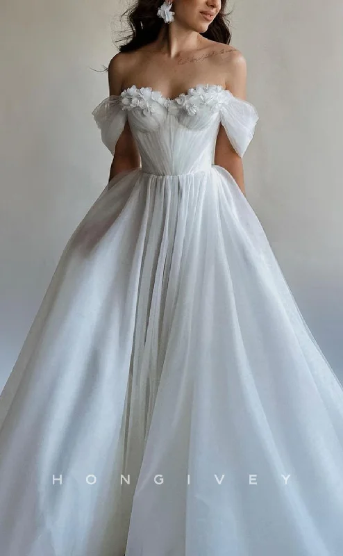 Big Savings H1274 - Sexy Tulle A-Line Sweetheart Off-Shoulder Empire Beaded Appliques Wedding Dress Big Savings H1274 - Sexy Tulle A-Line Sweetheart Off-Shoulder Empire Beaded Appliques Wedding Dress