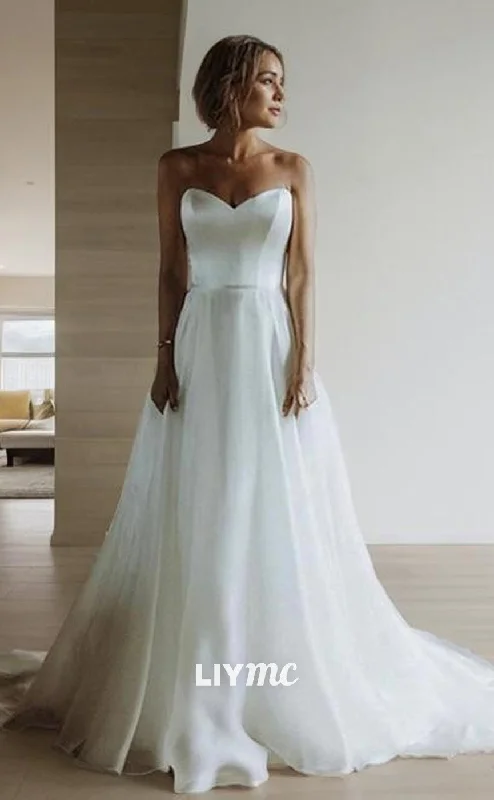 Weekend Price Drop Event LW642 - A-Line Princess Sweetheart Sweep Train Organza Wedding Dresses Weekend Price Drop Event LW642 - A-Line Princess Sweetheart Sweep Train Organza Wedding Dresses